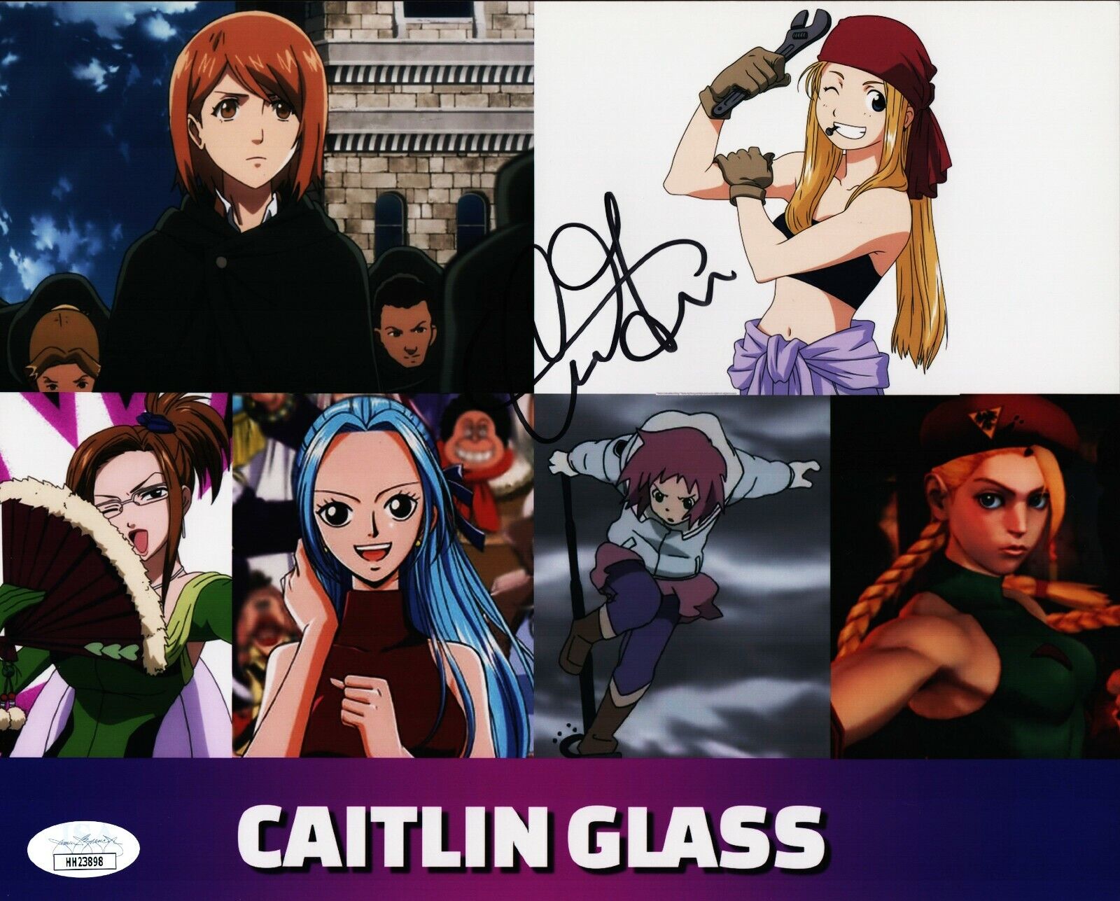 Caitlin Glass Characters Signed Autographed 8x10 Photo Poster painting JSA Certified COA