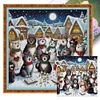 (Multi-Style) Christmas Animal-11CT Stamped Cross Stitch 50*50cm/19.69*19.69in tapestrymarket