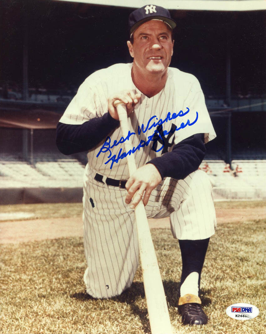 Hank Bauer SIGNED 8x10 Photo Poster painting New York Yankees PSA/DNA AUTOGRAPHED