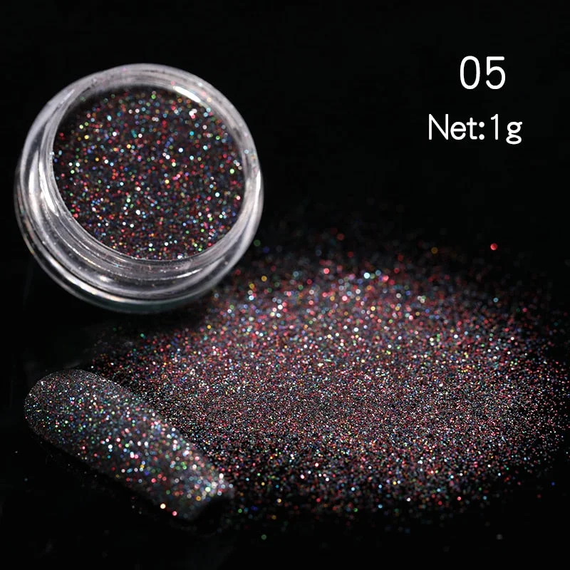 1 Box Sparkly Shinning Nail Sequins Glitter Orange iridescent Powder Flakies Paillette DIY Nail Art Decoration-Nail Inspo