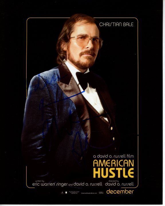 CHRISTIAN BALE Signed Autographed AMERICAN HUSTLE IRVING ROSENFELD Photo Poster painting