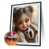 Diamond Painting-DIY Full Round Drill Cute Doll