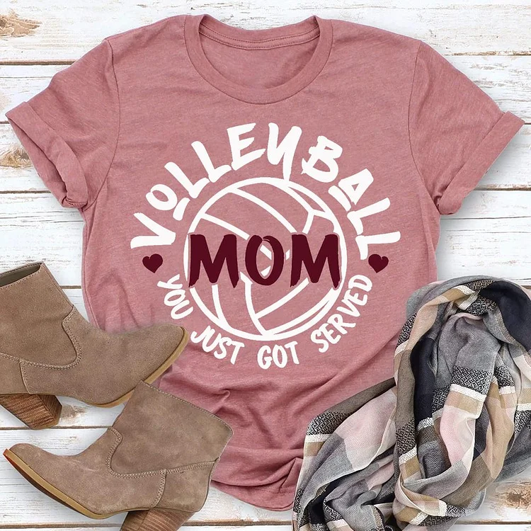 Volleyball mom T-Shirt Tee -07375-Annaletters