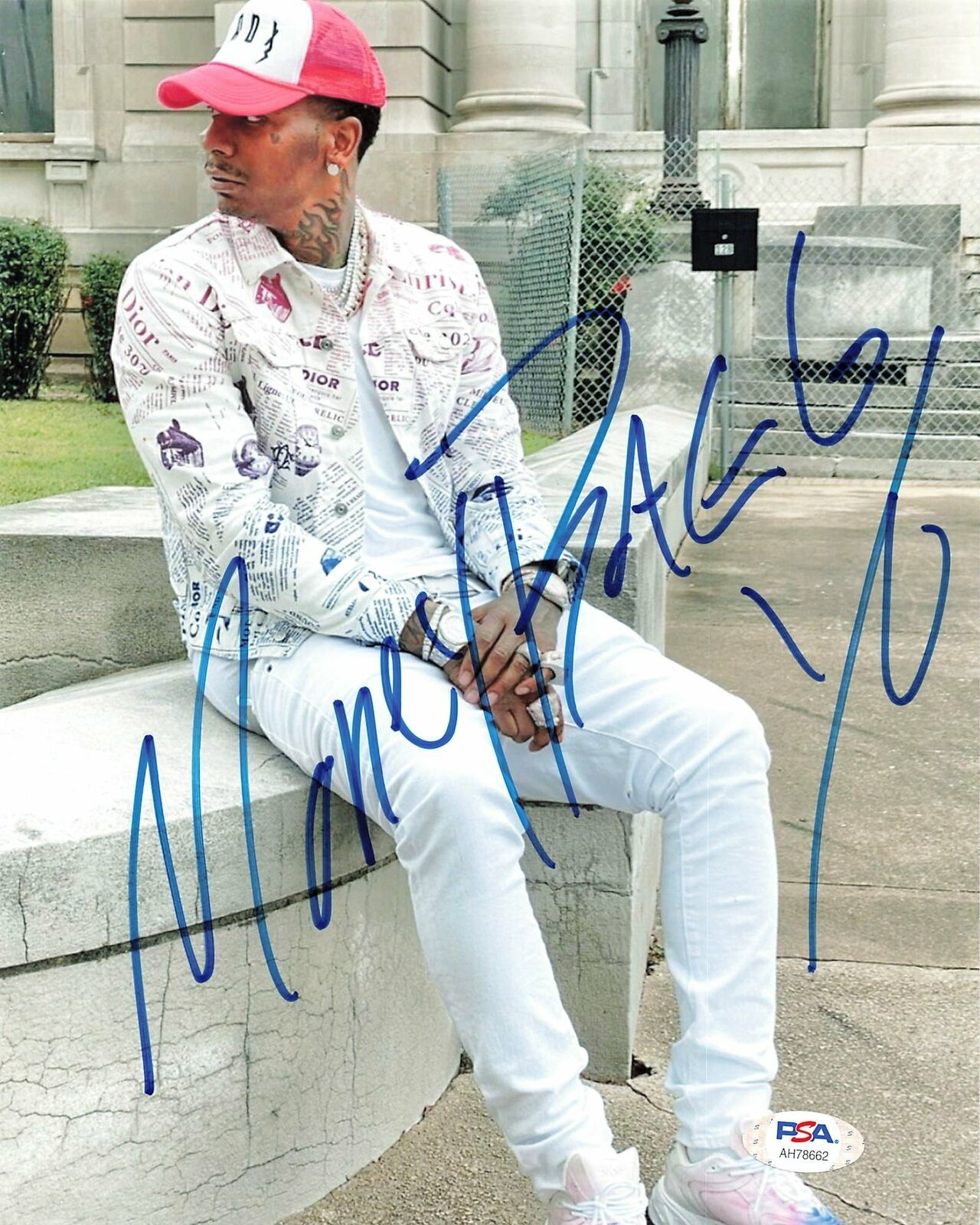 Moneybagg Yo Demario White Jr. signed 8x10 Photo Poster painting PSA/DNA Autographed