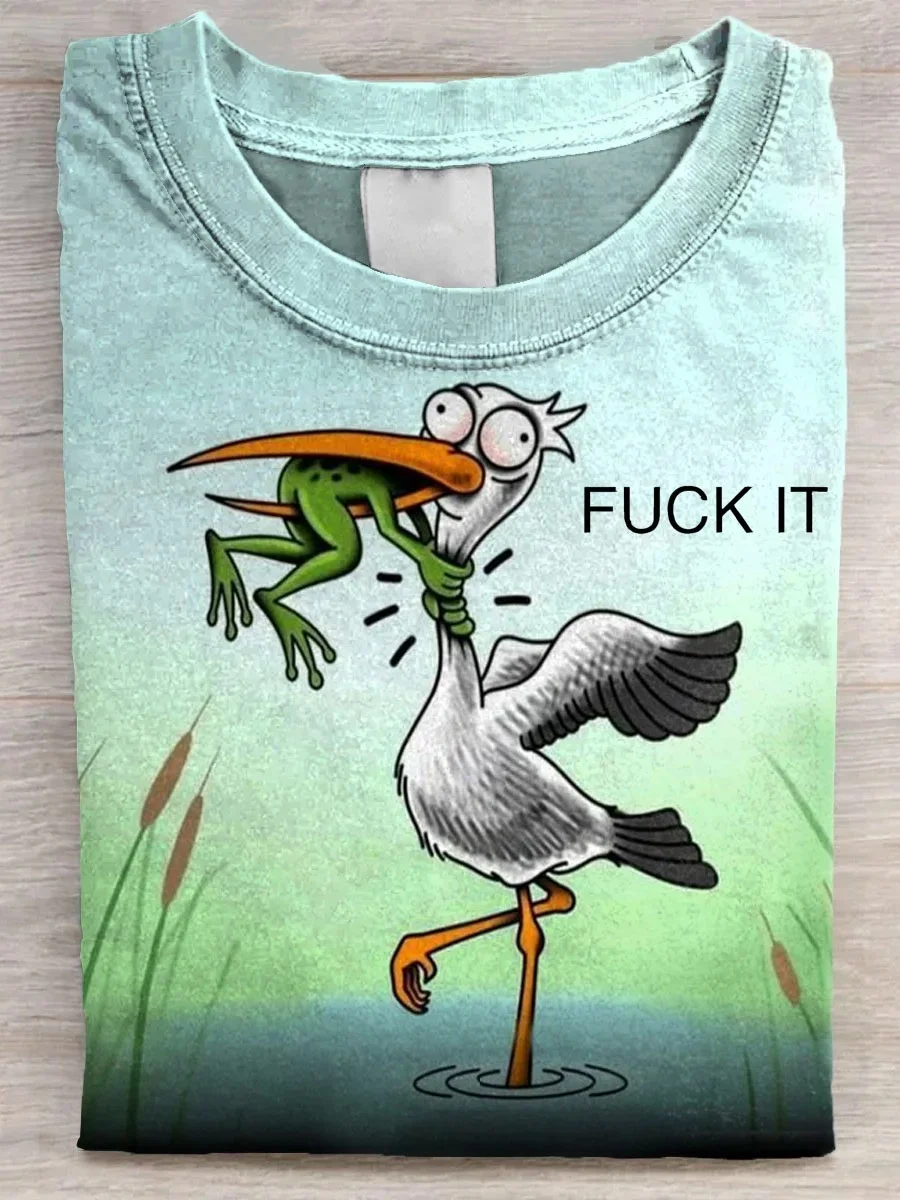 Eagerlys  Fuck It Funny Art Print T-shirt Eagerlys