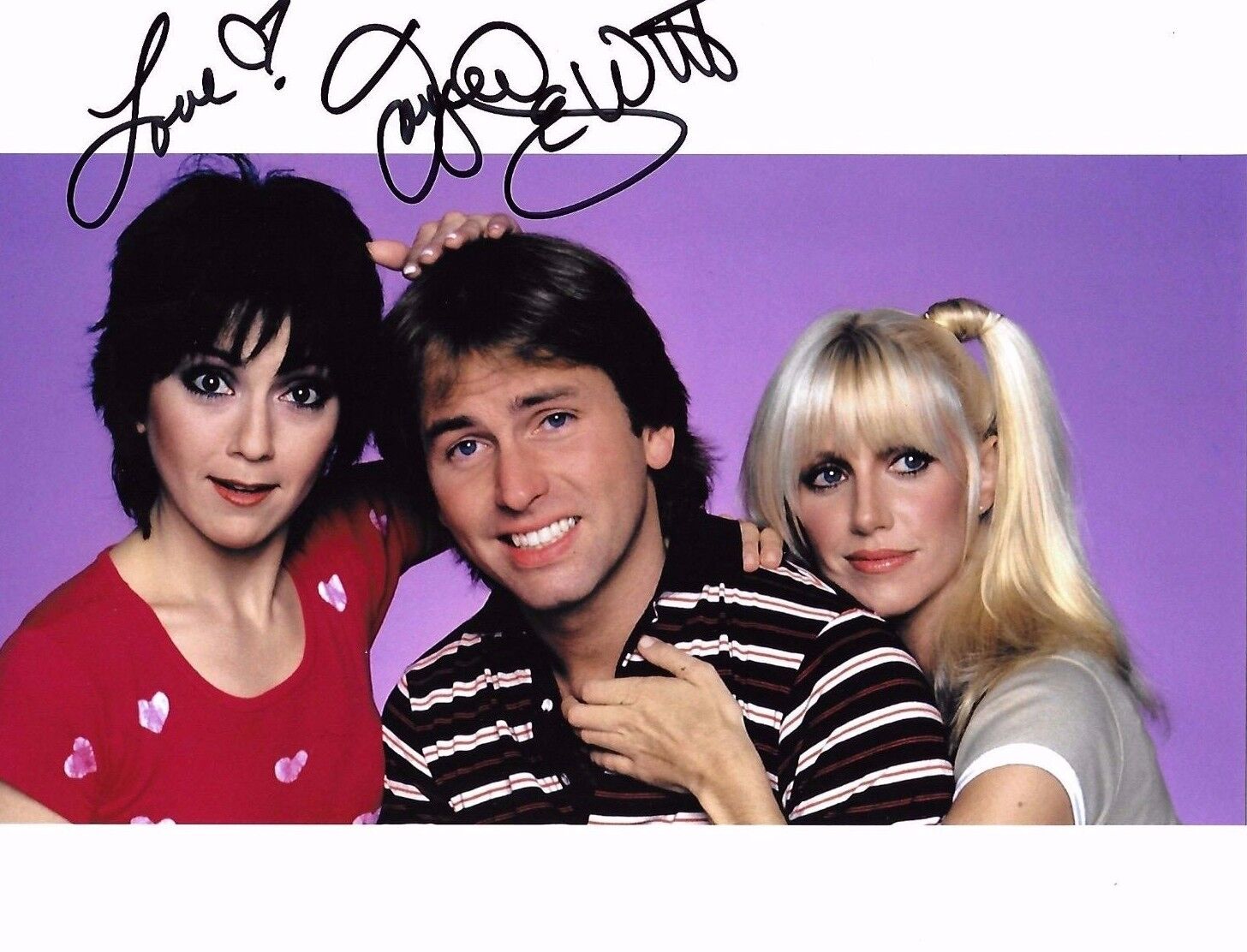 Joyce DeWitt Signed 8x10 Photo Poster painting - Janet Wood on Three's Company - SEXY!!! H289