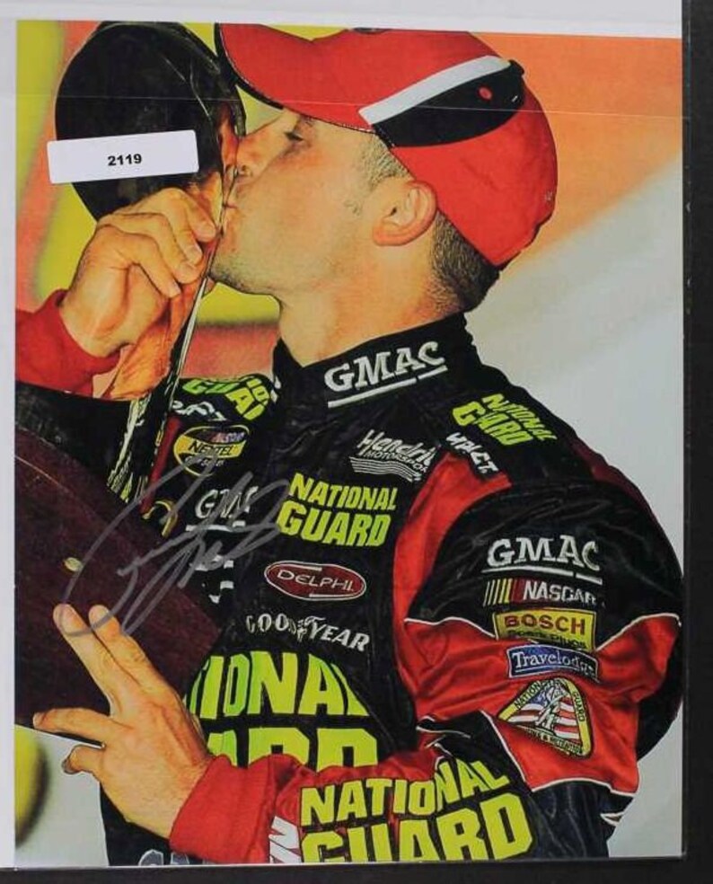 Casey Mears Signed Autographed NASCAR Glossy 8x10 Photo Poster painting - COA Matching Holograms