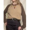 Ribbed Raglan Sleeve Tee