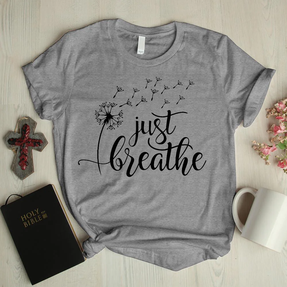 Dandelion fashion printed short-sleeved graphic tees
