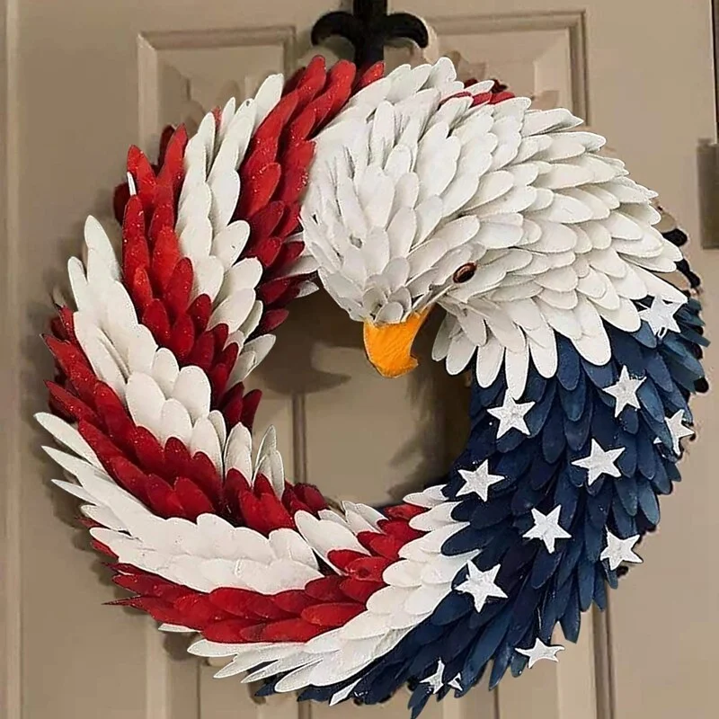 American Eagle Wreath Door Hanger | Door Wreath | Housewarming Gift | Wreath