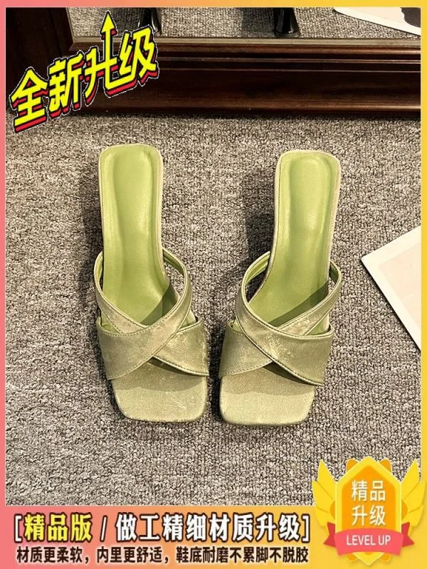 Breakj Breakj Chinese Slope And Cool Slippers Women 2025 Summer New Fairy Style Design Sense Hedley Slippers
