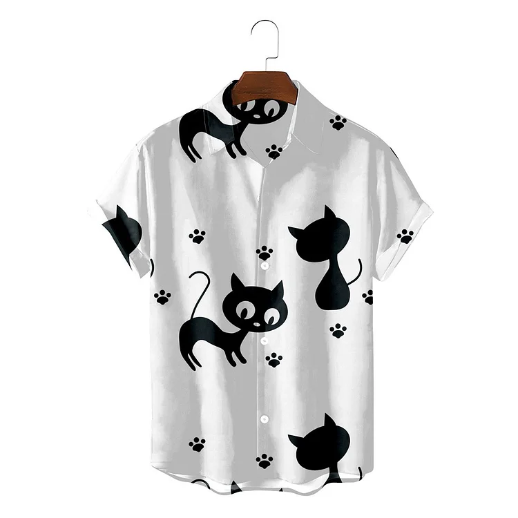 Traceeye Tropical Plant 3D Print Men Shirt Man/Women Casual Fashion Short Sleeves Shirts Button Lapel Streetwear Oversized Unisex Clothes