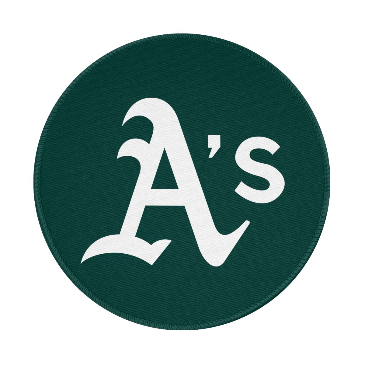 Oakland Athletics Cap Logo Gaming Round Mousepad for Computer Laptop