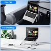 Car Steering Wheel Laptop Stand Car Office Aluminum Alloy Foldable Workbench