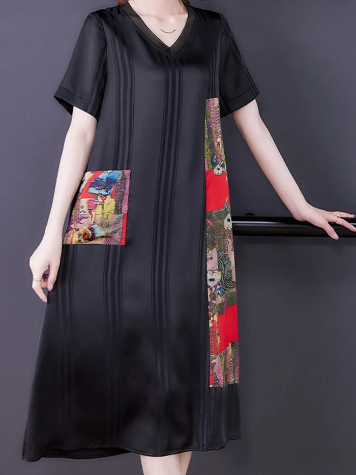 Stylish and Elegant Silk Satin Dress