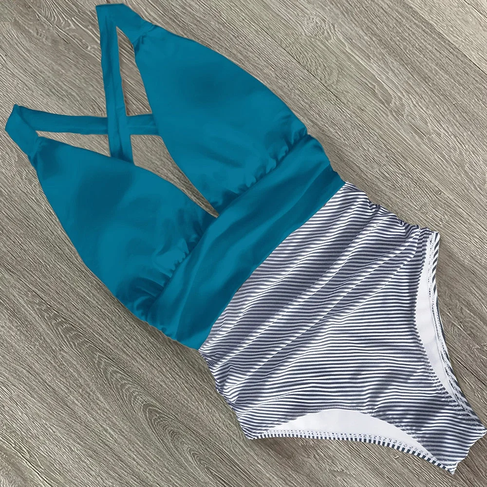 2022 New Sexy One Piece Swimsuit Female Floral Women Swimwear Push Up Bathing Suits Bodysuits Beach wear Deep V-neck Monokini