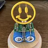 Handmade Circuit LED Art Lamp With Glass Dome