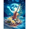 Combo Kit（2PCS)-Diamond Painting-DIY DIY Full Round Drill Violin Hourglass (30*40CM)