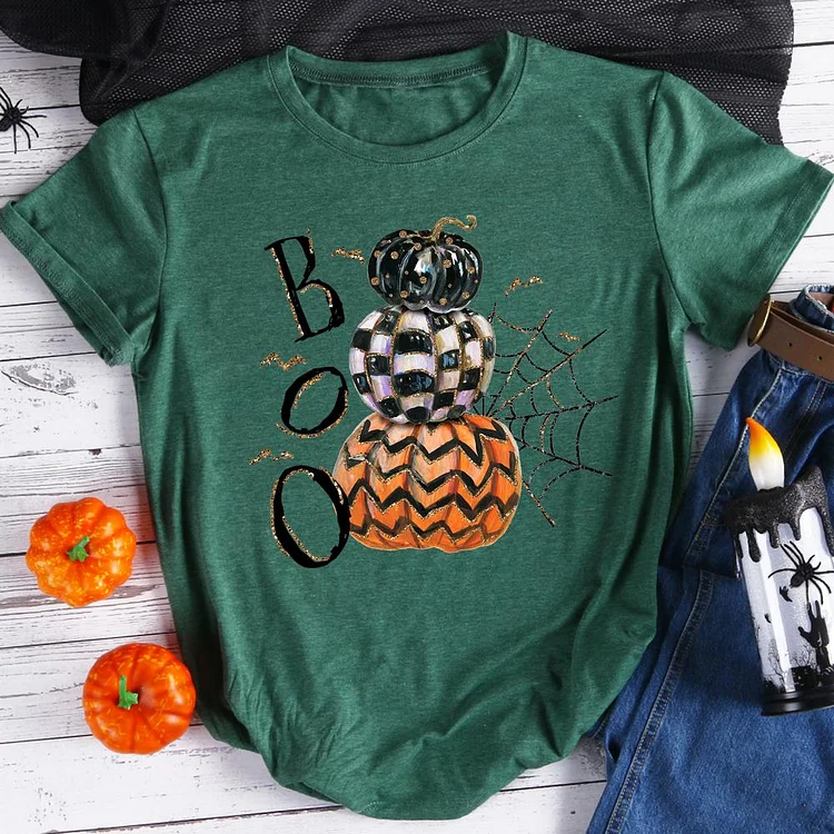 Boo  Pumpkin T-Shirt Tee-08062