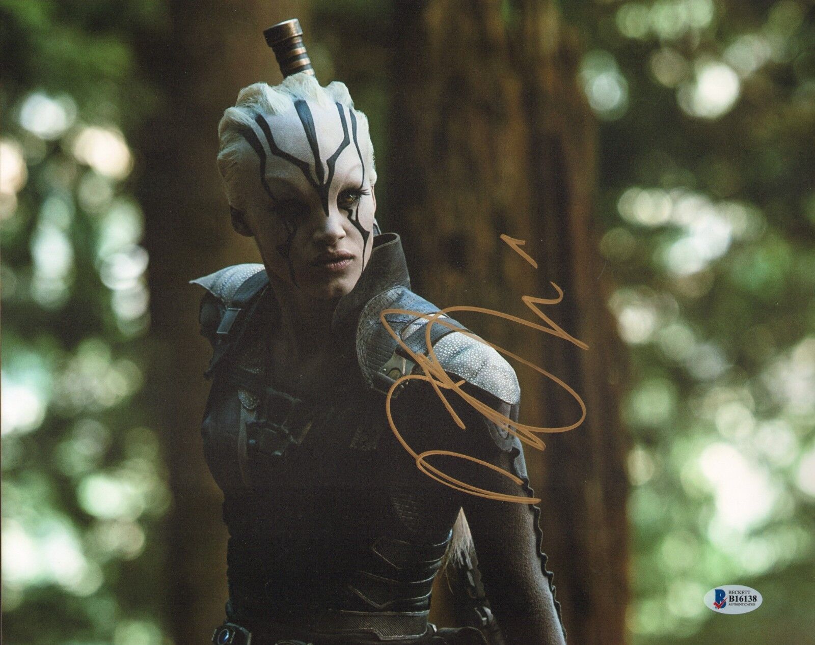 Sofia Boutella Signed 11x14 Photo Poster painting BAS Beckett COA Star Trek Beyond Picture Auto
