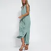 Gioiacombo&trade; Abito lungo ampio ampio con scollo a V senza maniche estivo da donna