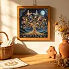 Moonlit Golden Butterfly Special Shaped 5D DIY Partial Drill Diamonds Dots Gem Art Kits 11.81 X11.81inch Diamond Dots Paintings Diamonds Paintings Gem Art for Adults Beginners Home Decor
