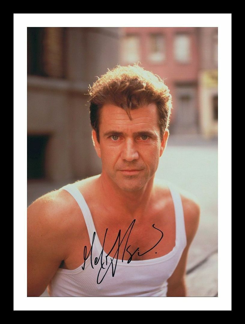 Mel Gibson Autograph Signed & Framed Photo Poster painting