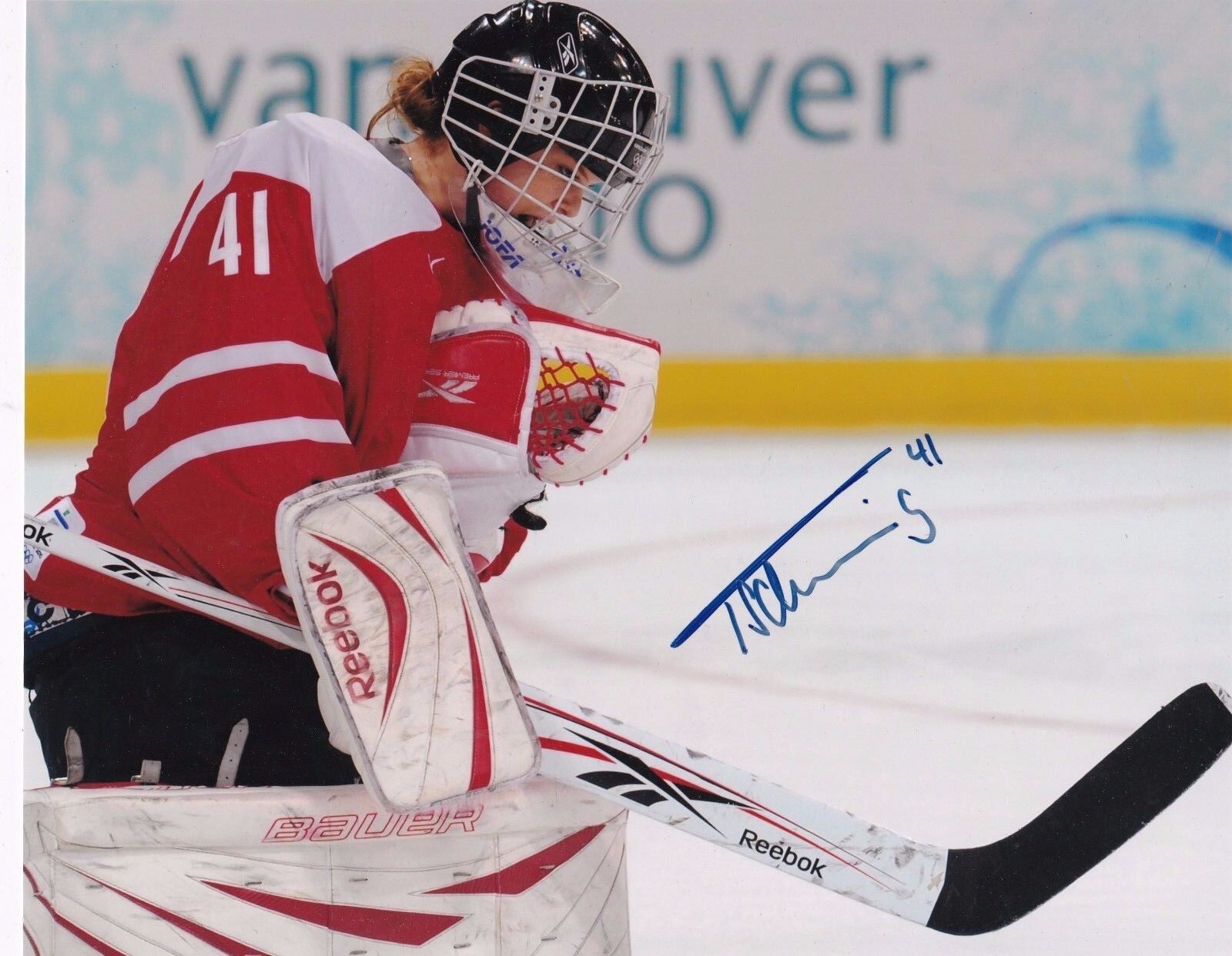 Florence Schelling Switzerland Women's Hockey Autographed 8 x 10