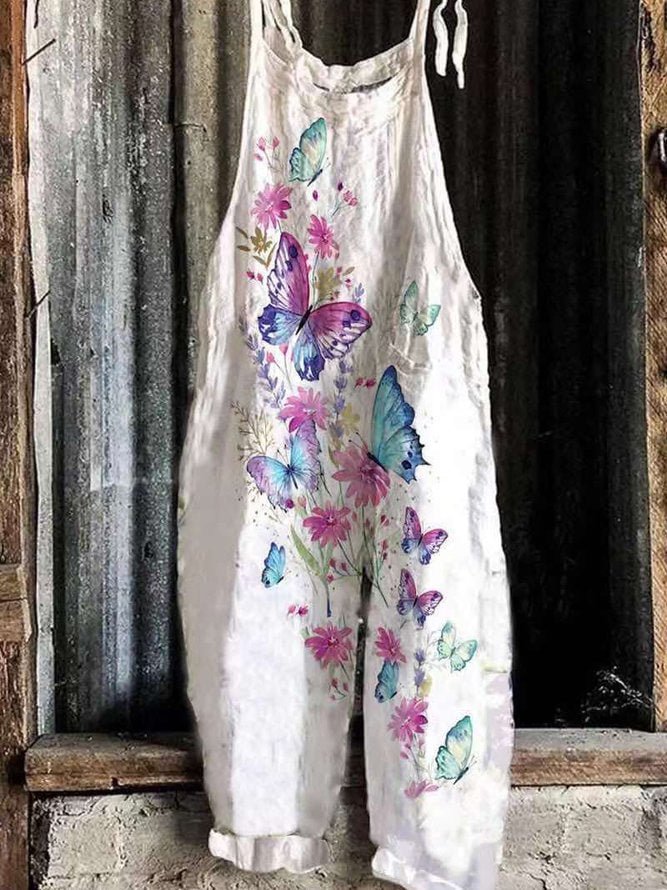 Butterfly Vacation Daily Printed Jumpsuit