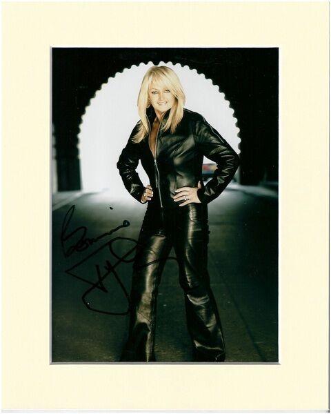 BONNIE TYLER PP MOUNTED 8X10 SIGNED AUTOGRAPH Photo Poster painting