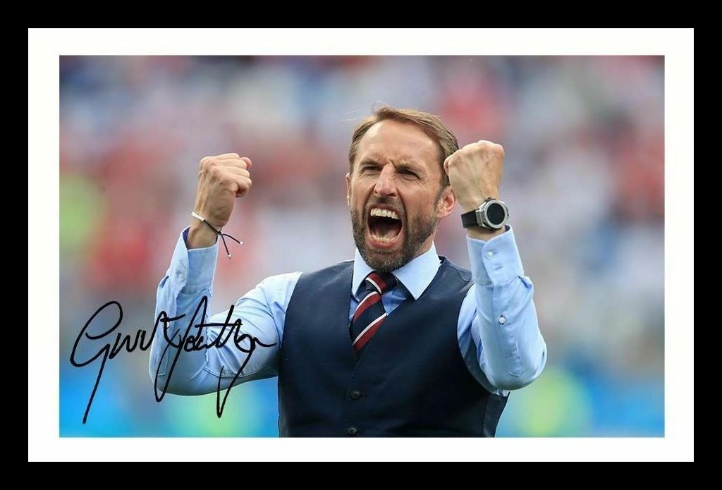 Gareth Southgate - England Autograph Signed & Framed Photo Poster painting