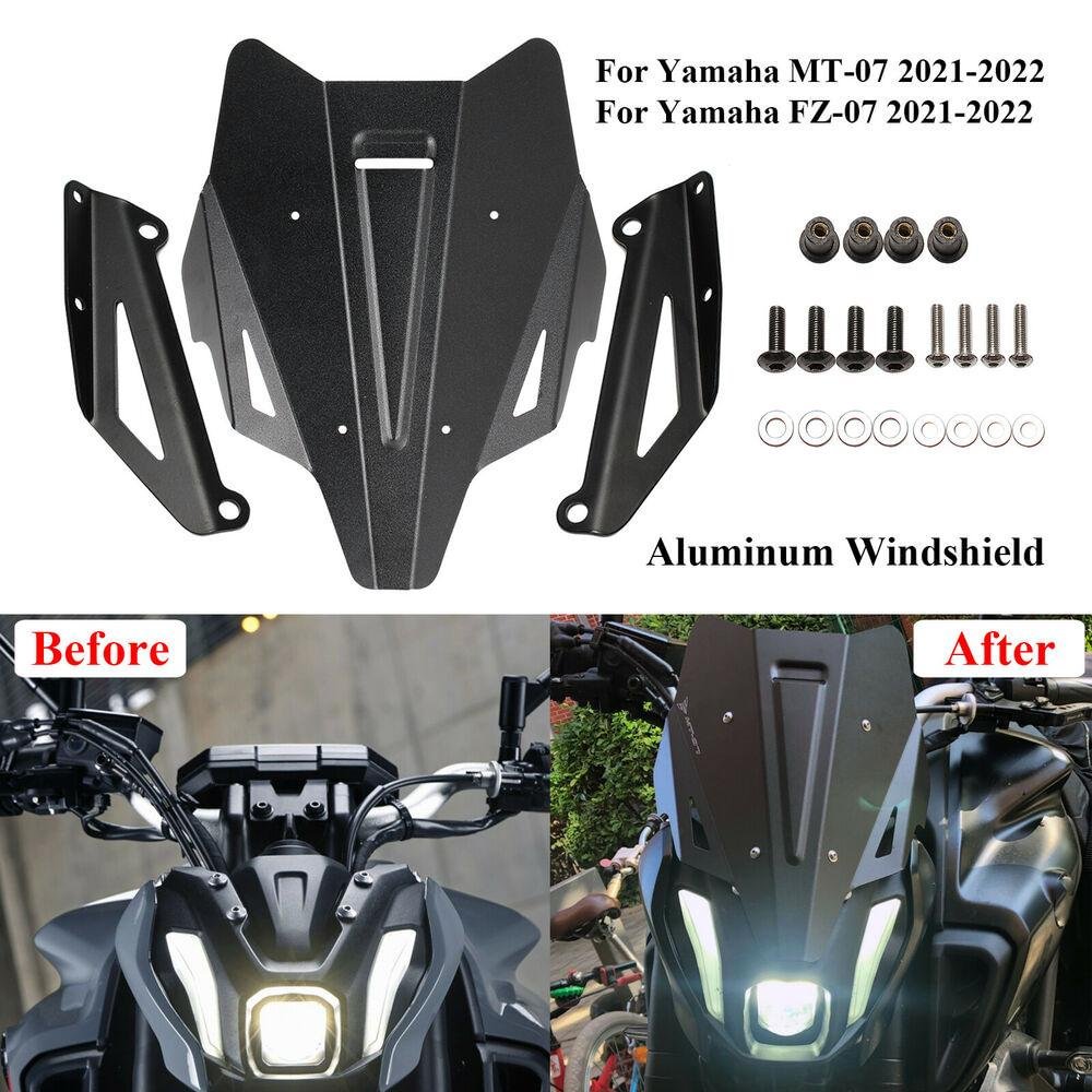 Aluminum Windshield For Yamaha MT-07/FZ-07 2021-2022 Windscreen