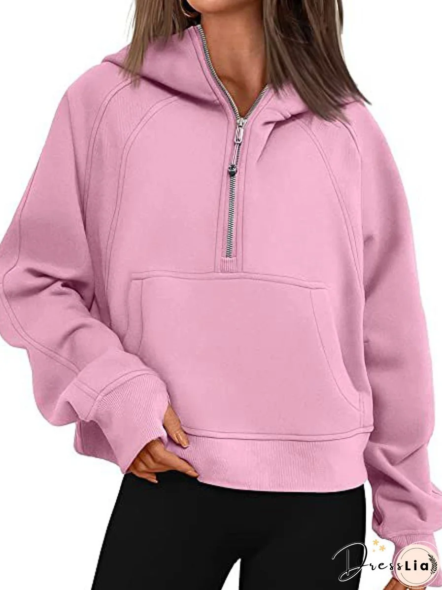 Trendy Oversized Fleece Pullover Long Sleeve Hoodie