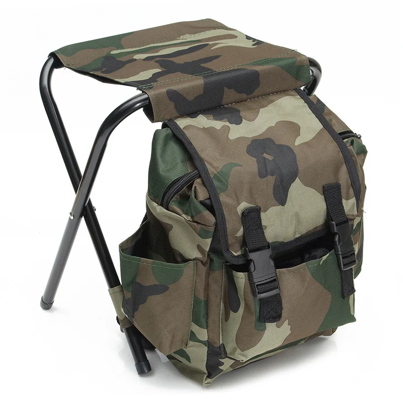 Camouflage Folding Fishing Chair Backpack