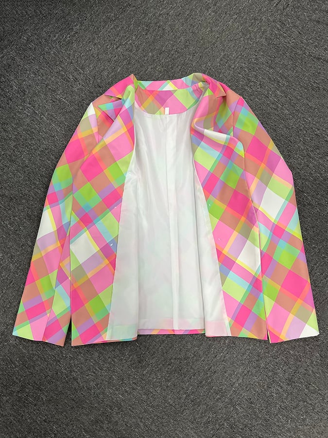 Women's Fashion Printed Slim Blazer