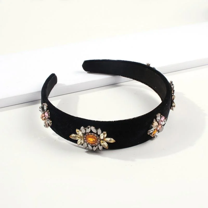 Alloy gold velvet Headband