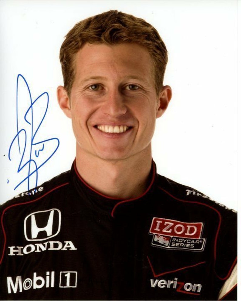 Ryan briscoe signed autographed indy Photo Poster painting