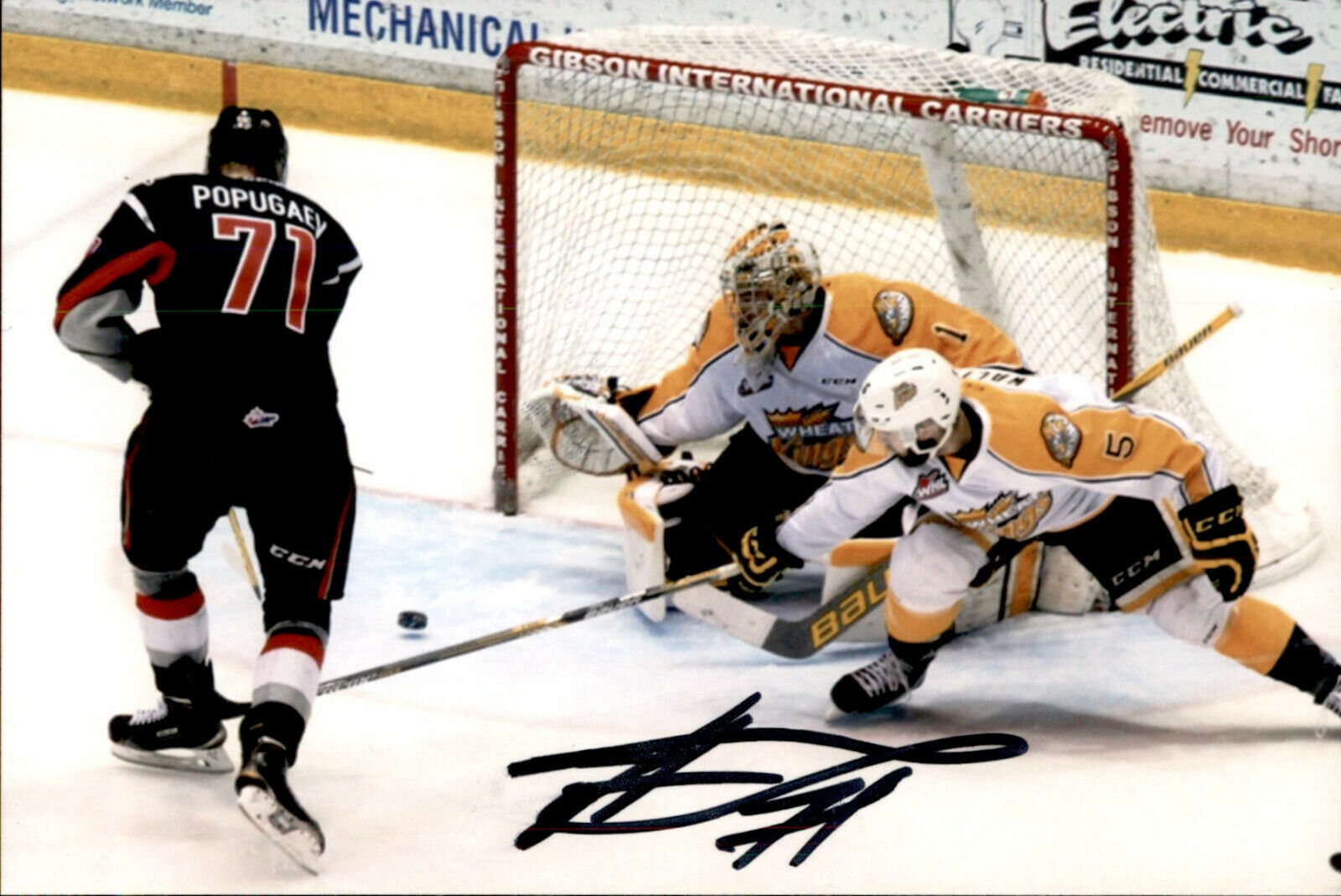 Nikita Popugayev Popugaev SIGNED 4x6 Photo Poster painting MOOSE JAW / NEW JERSEY DEVILS #3