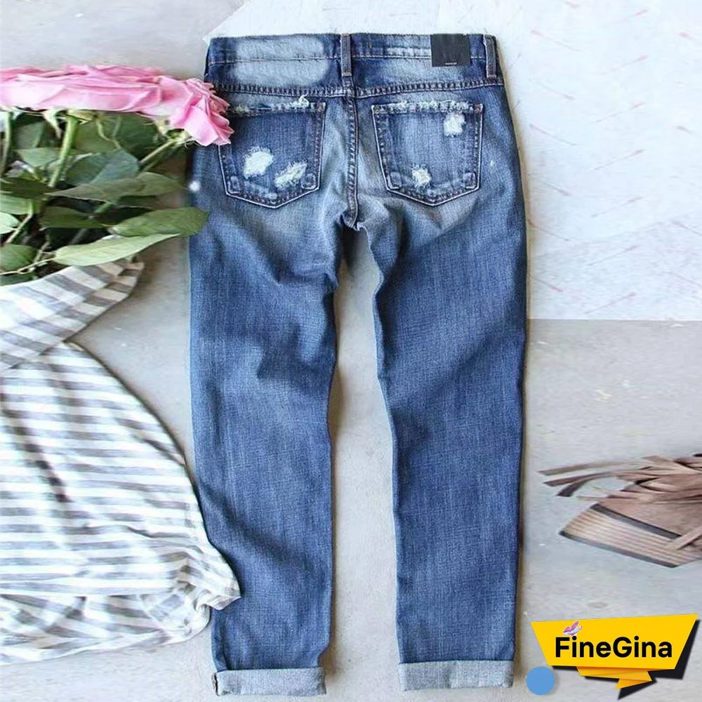 Halloween Pumpkin Graphic Casual Jeans