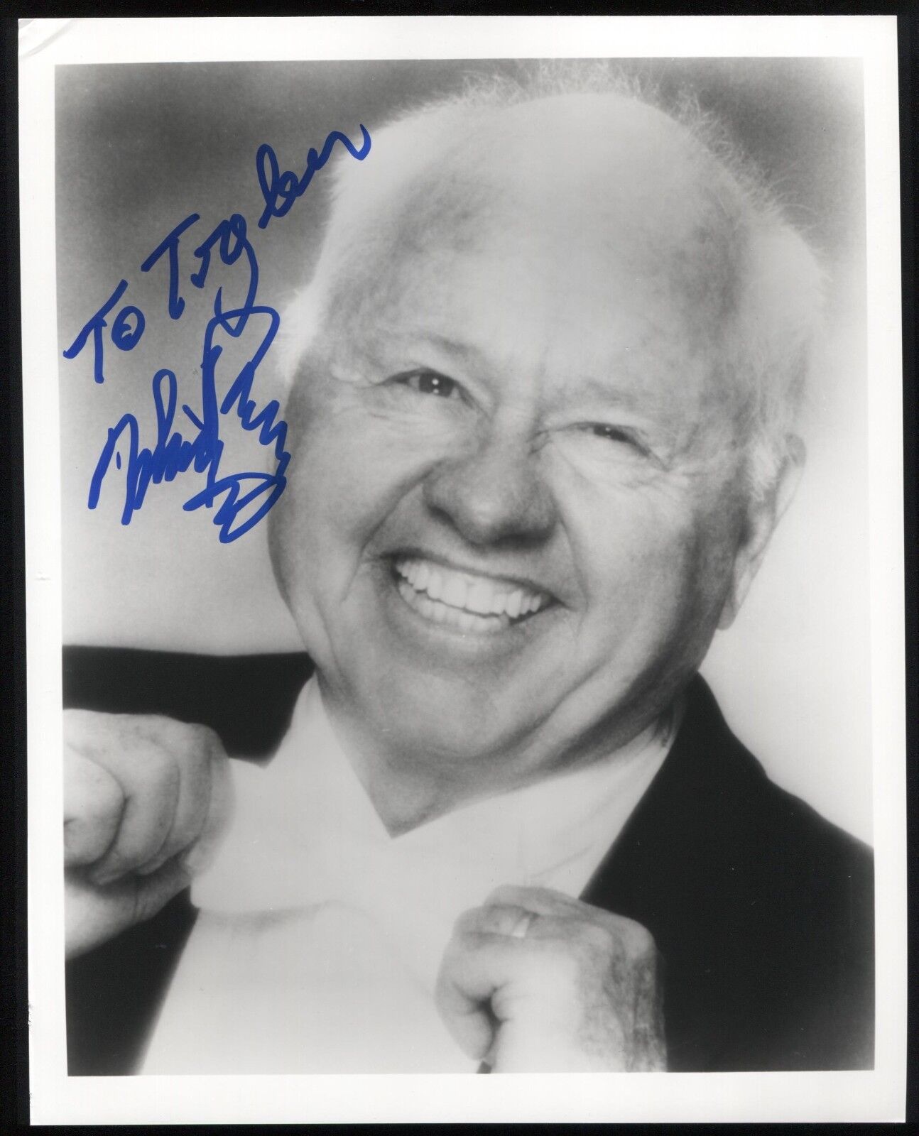 Mickey Rooney Signed 8x10 Photo Poster painting Photo Poster painting Autographed Photo Poster paintinggraph Signature Tyler