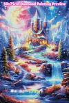 Luxury AB Velvet Diamond Painting Kit - Landscape