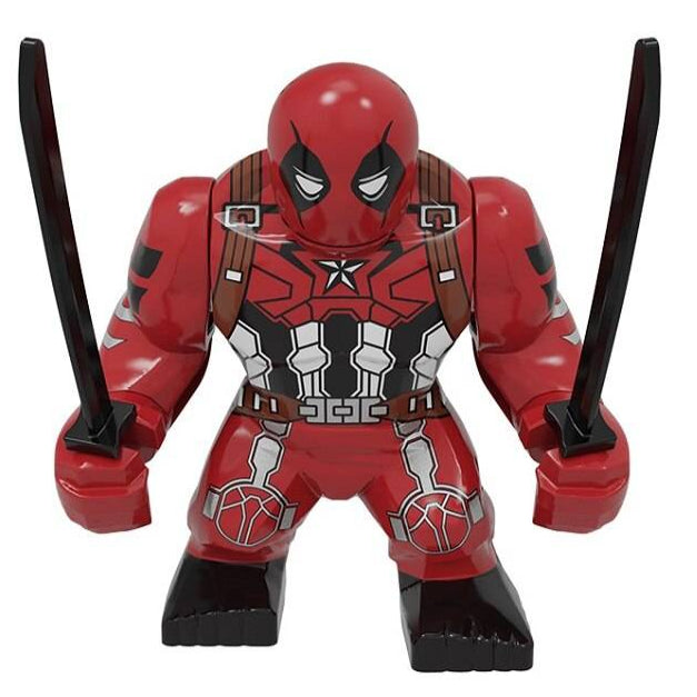 Captain America Deadpool Custom Marvel Superhero Large Minifigure Minifigure Bricks monstertoys