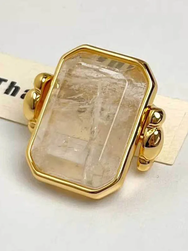 Split-Joint Geometric Rings Accessories