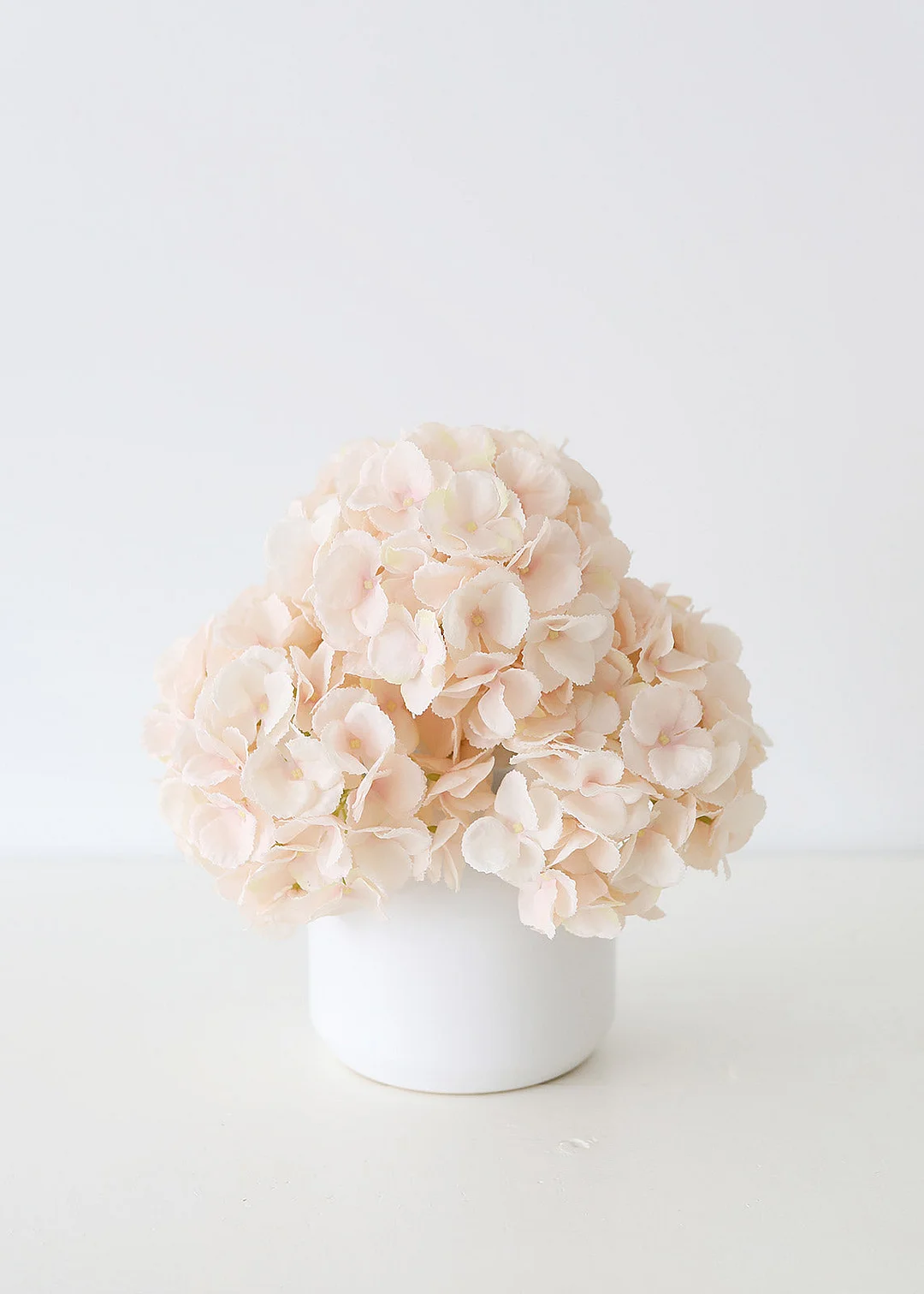 Oversized Artificial Hydrangea in Blush - 19"