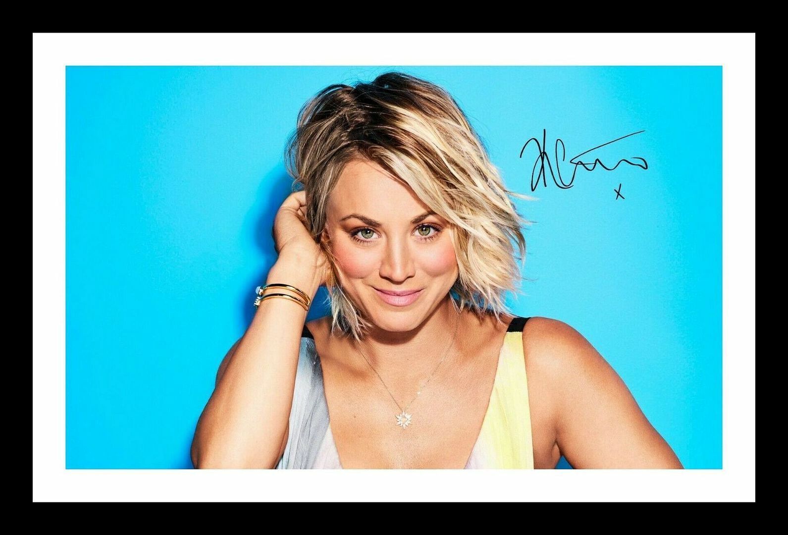 Kaley Cuoco Autograph Signed & Framed Photo Poster painting 3