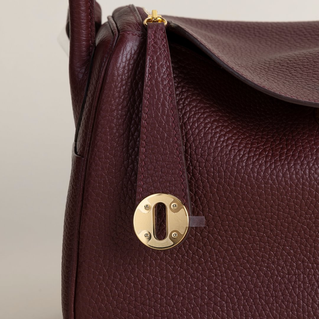 Lindy 26cm Clemence leather 57 Bordeaux&nbsp;GHW