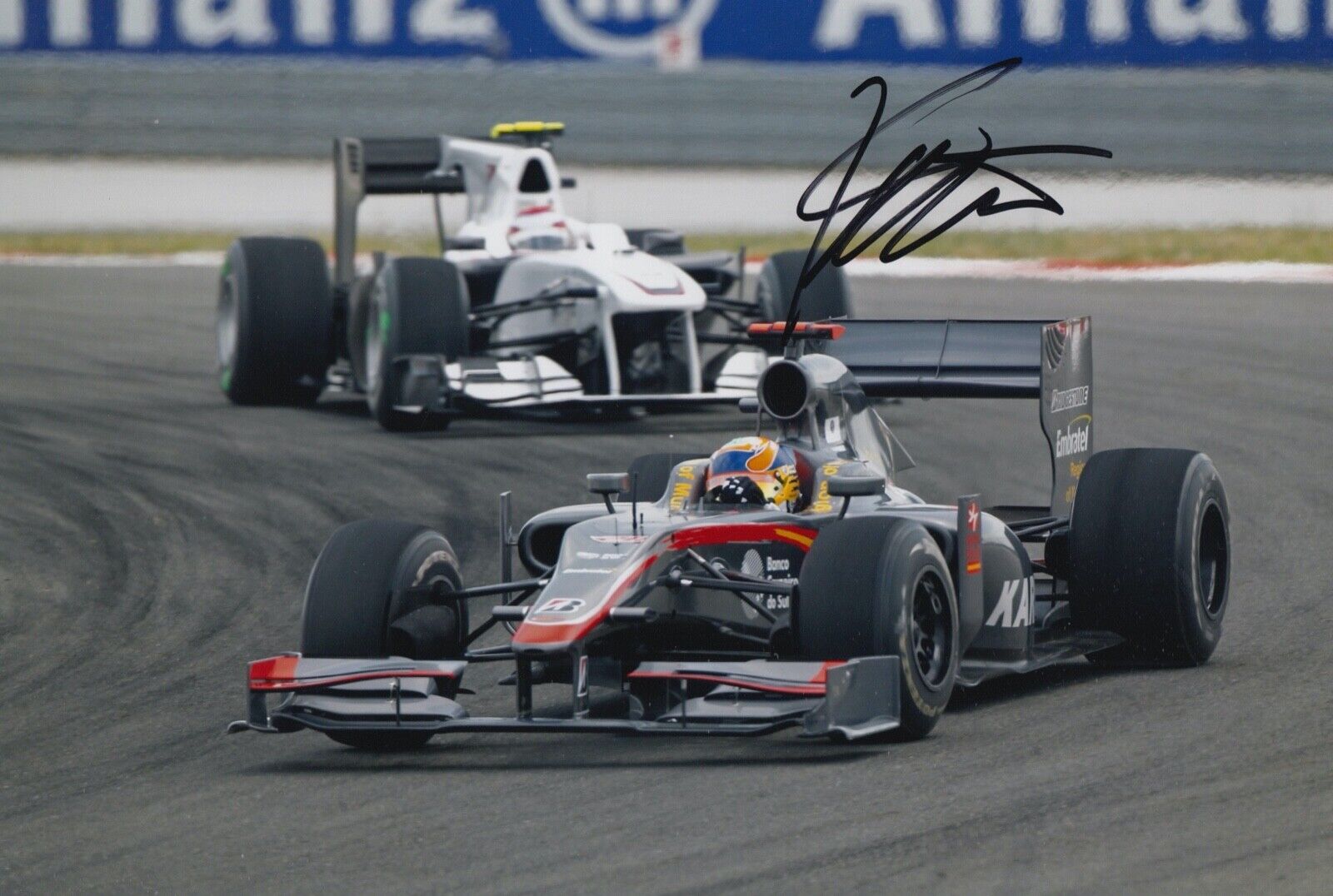 Karun Chandhok Hand Signed 12x8 Photo Poster painting F1 Autograph Hispania Racing 3