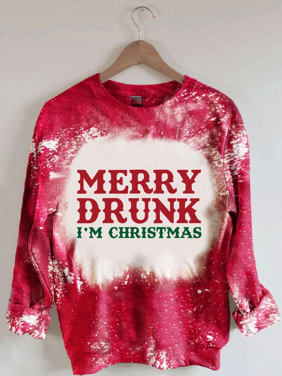 Christmas tie outlet dye sweatshirt