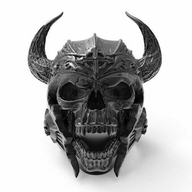 YOY-Gothic Punk Satanic Devil Skull Ring