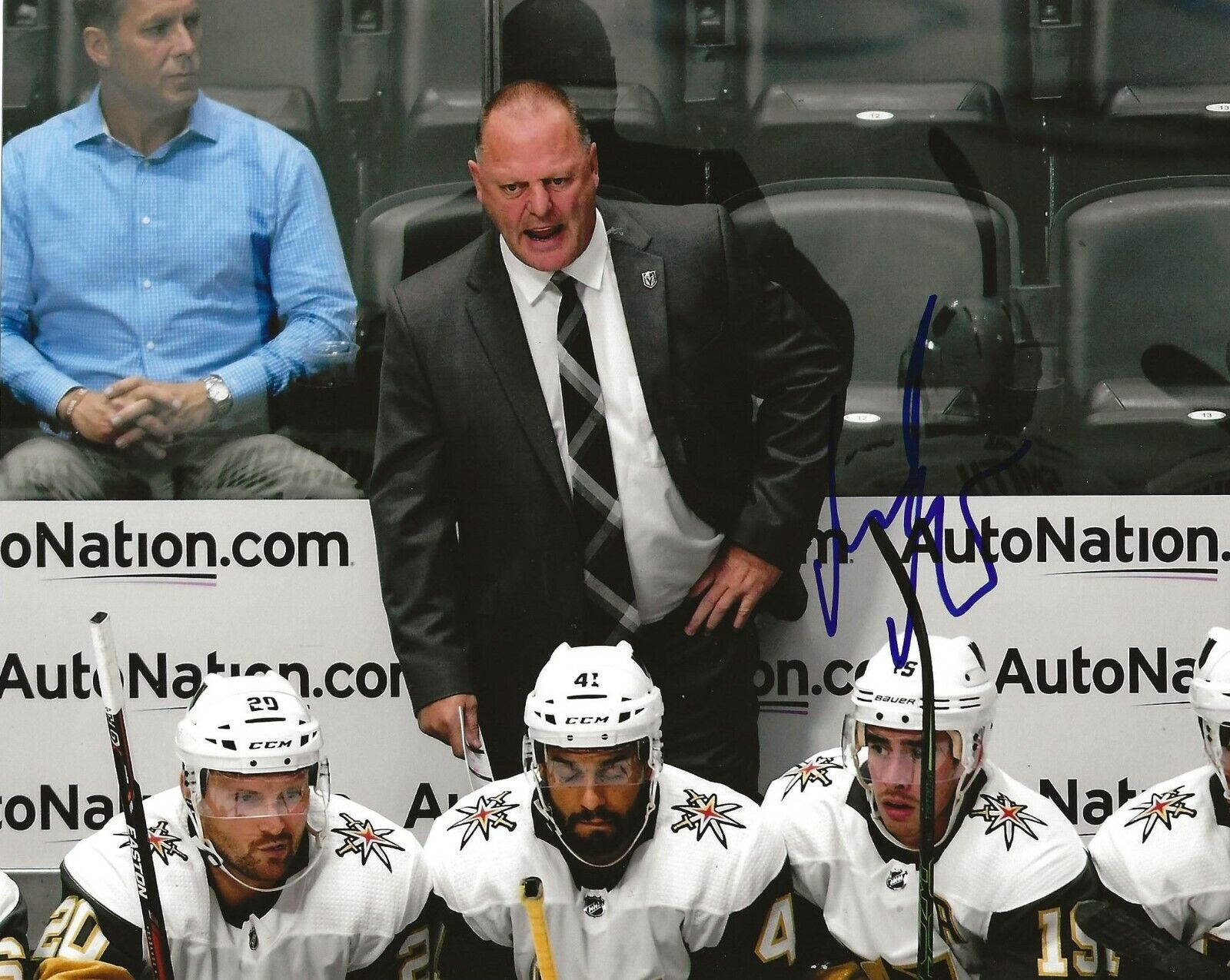 Gerard Gallant signed Las Vegas Golden Knights 8x10 Photo Poster painting autographed